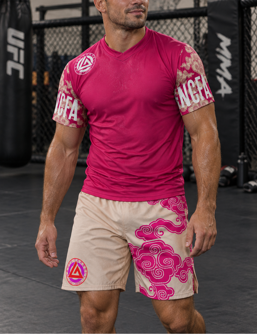 Pink and Peach Training Shorts