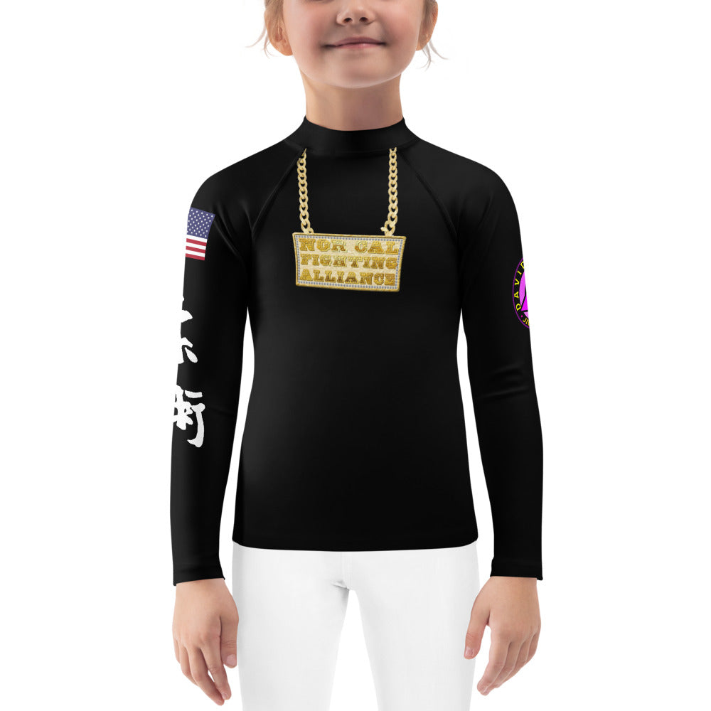 NCFA Chain Kids Rash Guard Black