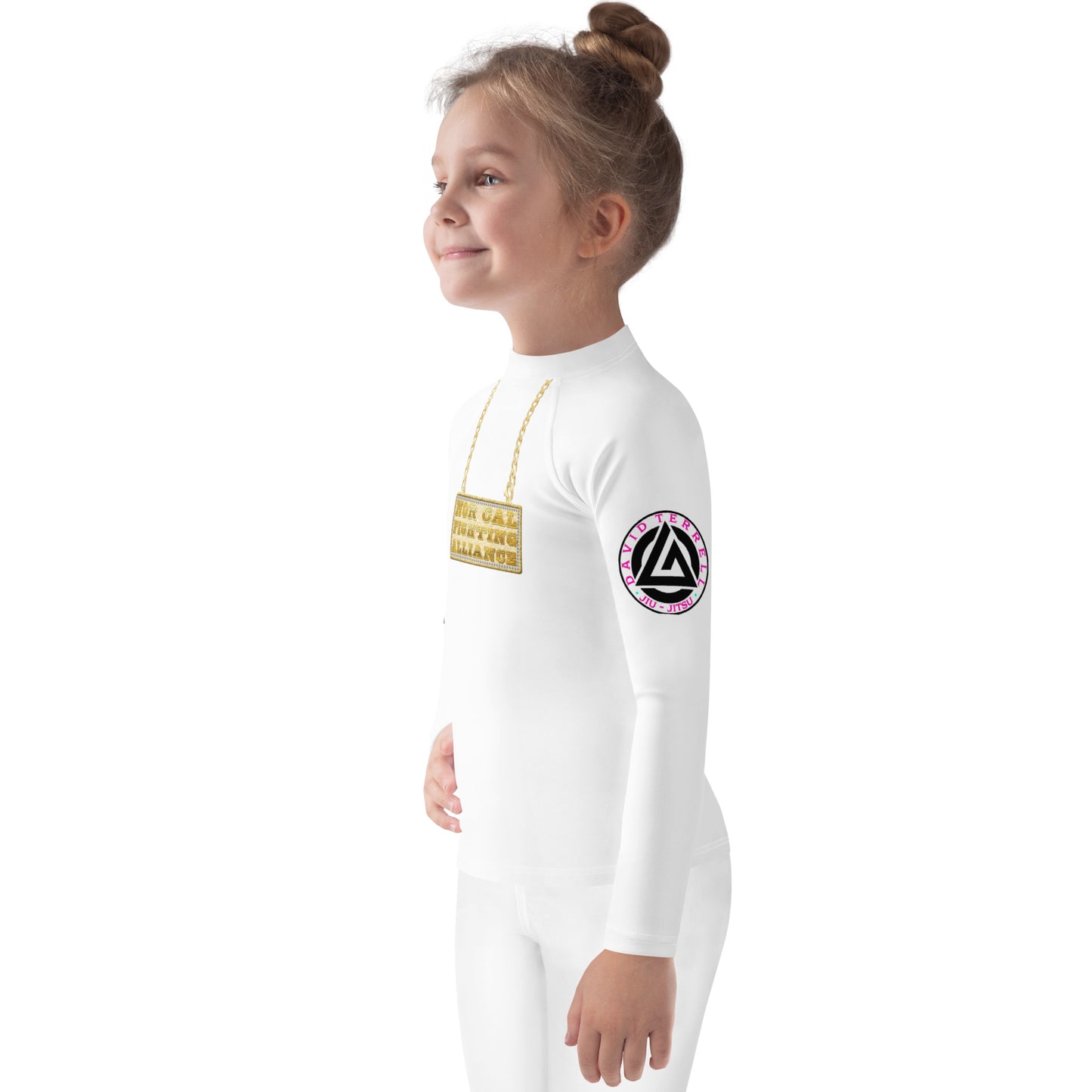 Kids Rash Guard White