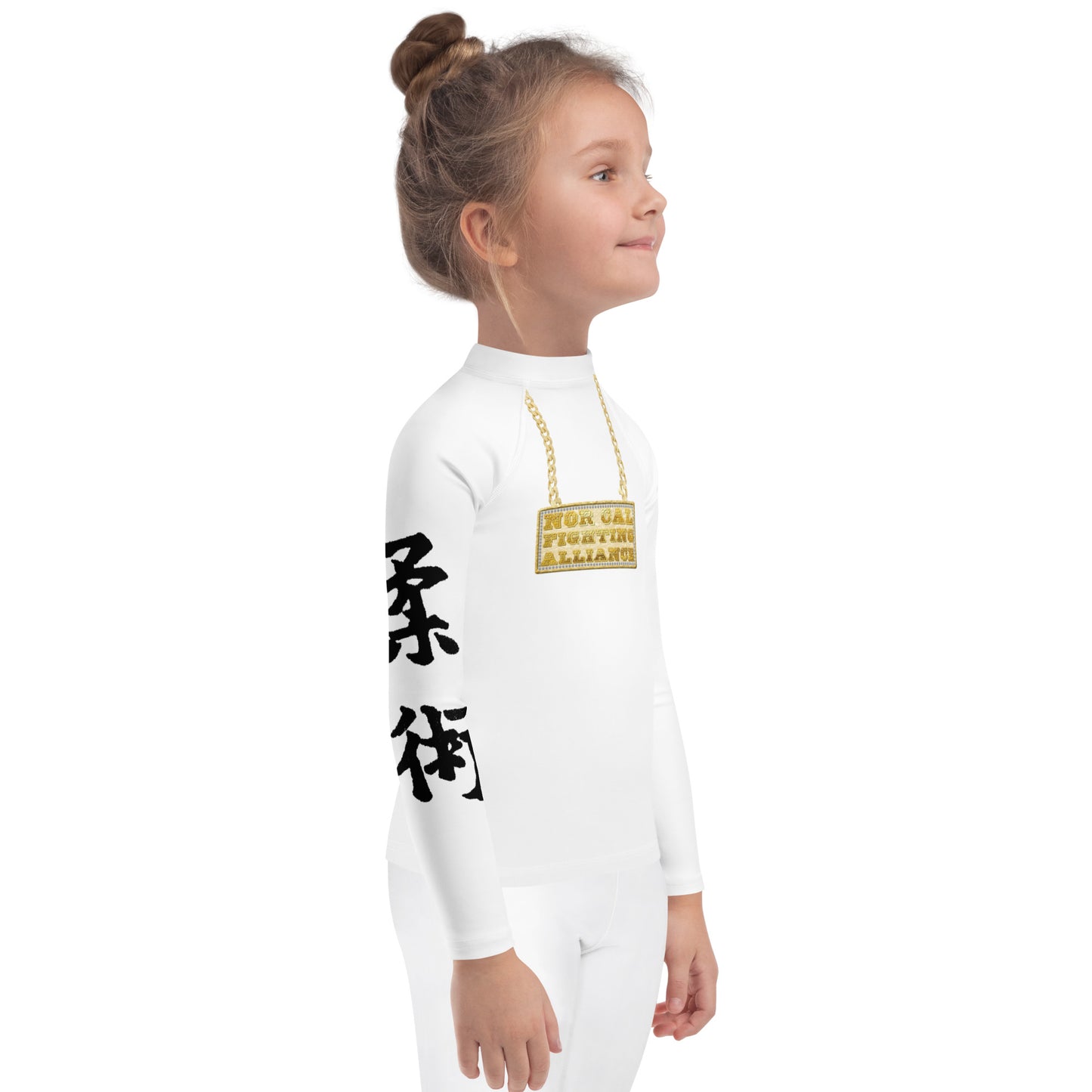 Kids Rash Guard White