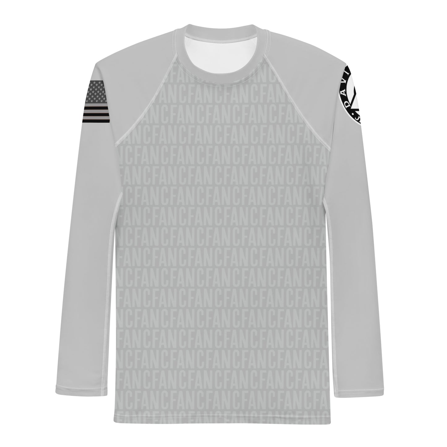 NCFA Rash Guard Silver (Runs Big)